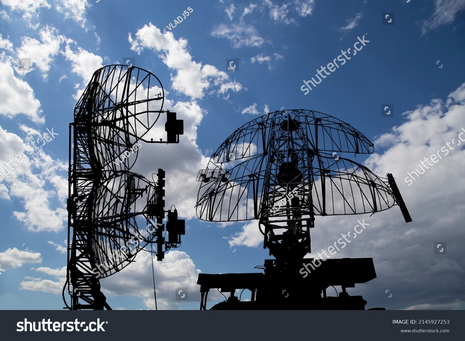 Air Defense Radars Military Mobile Anti Stock Photo 2145927253 ...