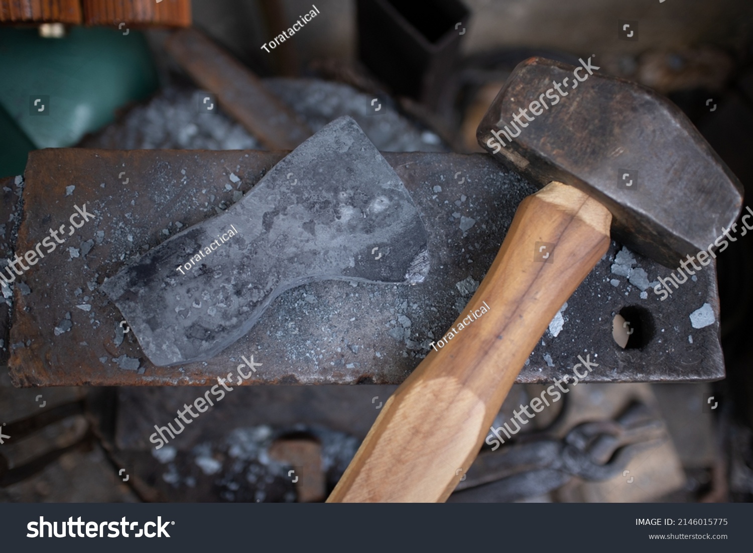 Axe Head Forging Process By Blacksmith Stock Photo 2146015775 ...