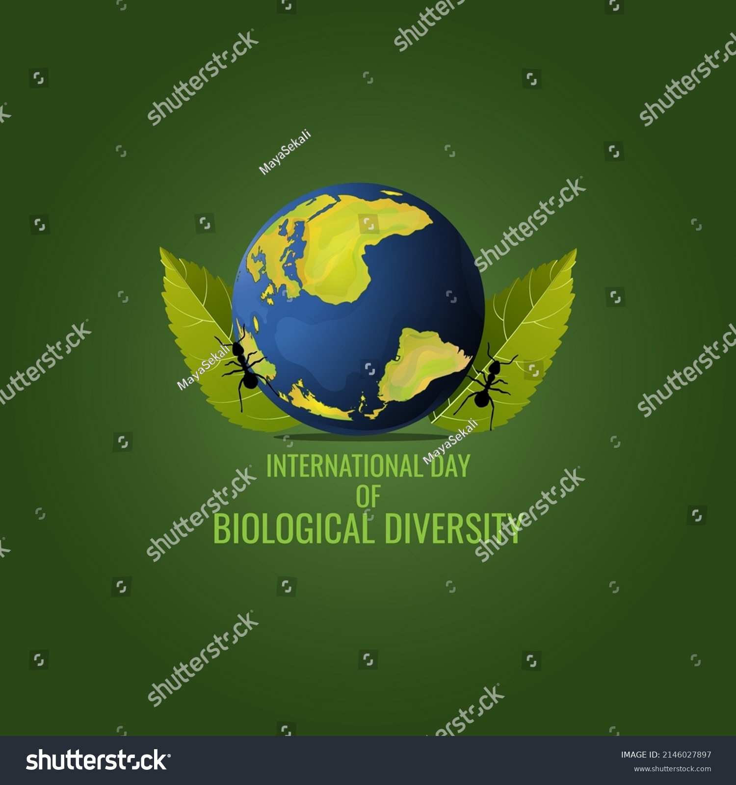 International Day Biological Diversity Concept Illustration Stock ...