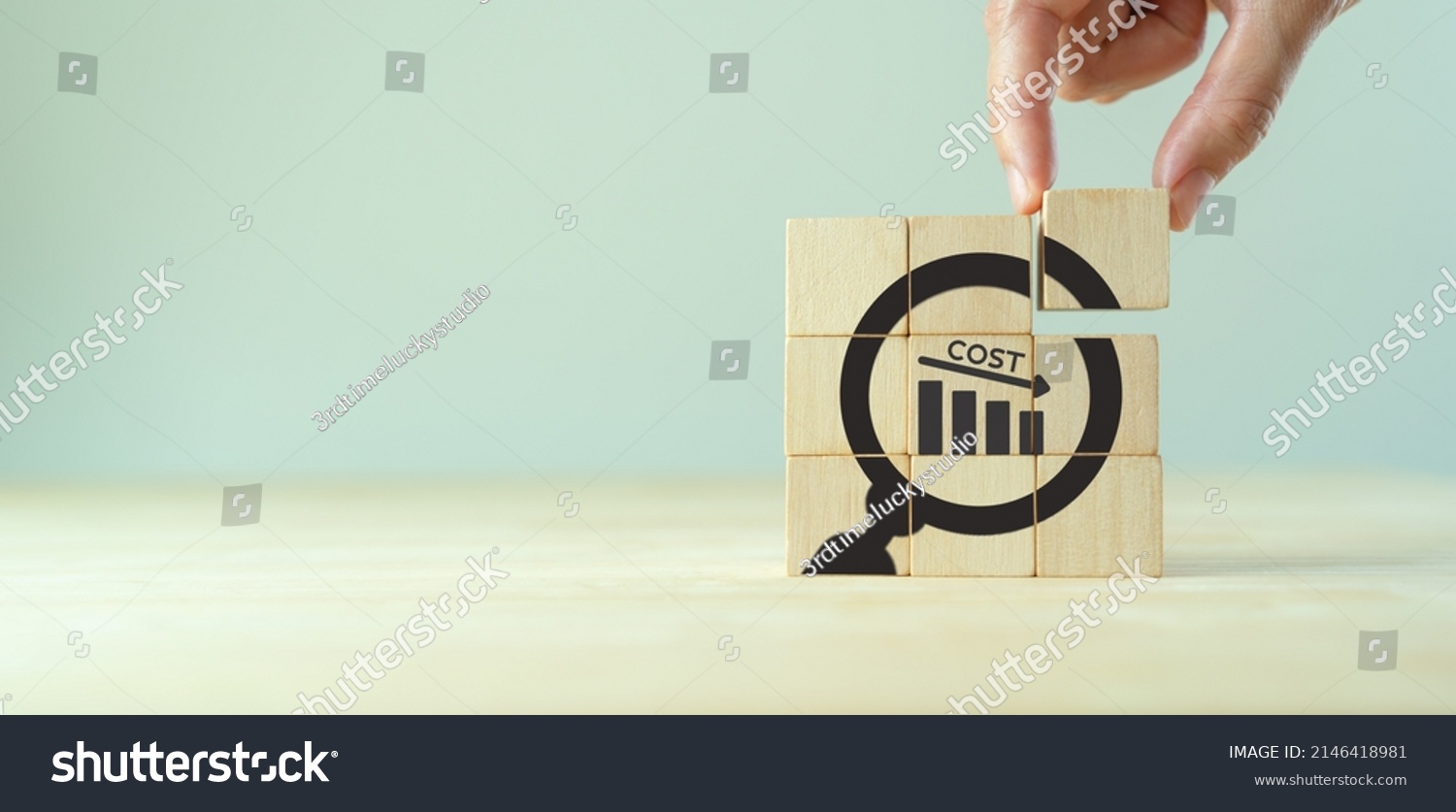 Cost Reduction Concept Lean Manufacturing Management Stock Photo ...