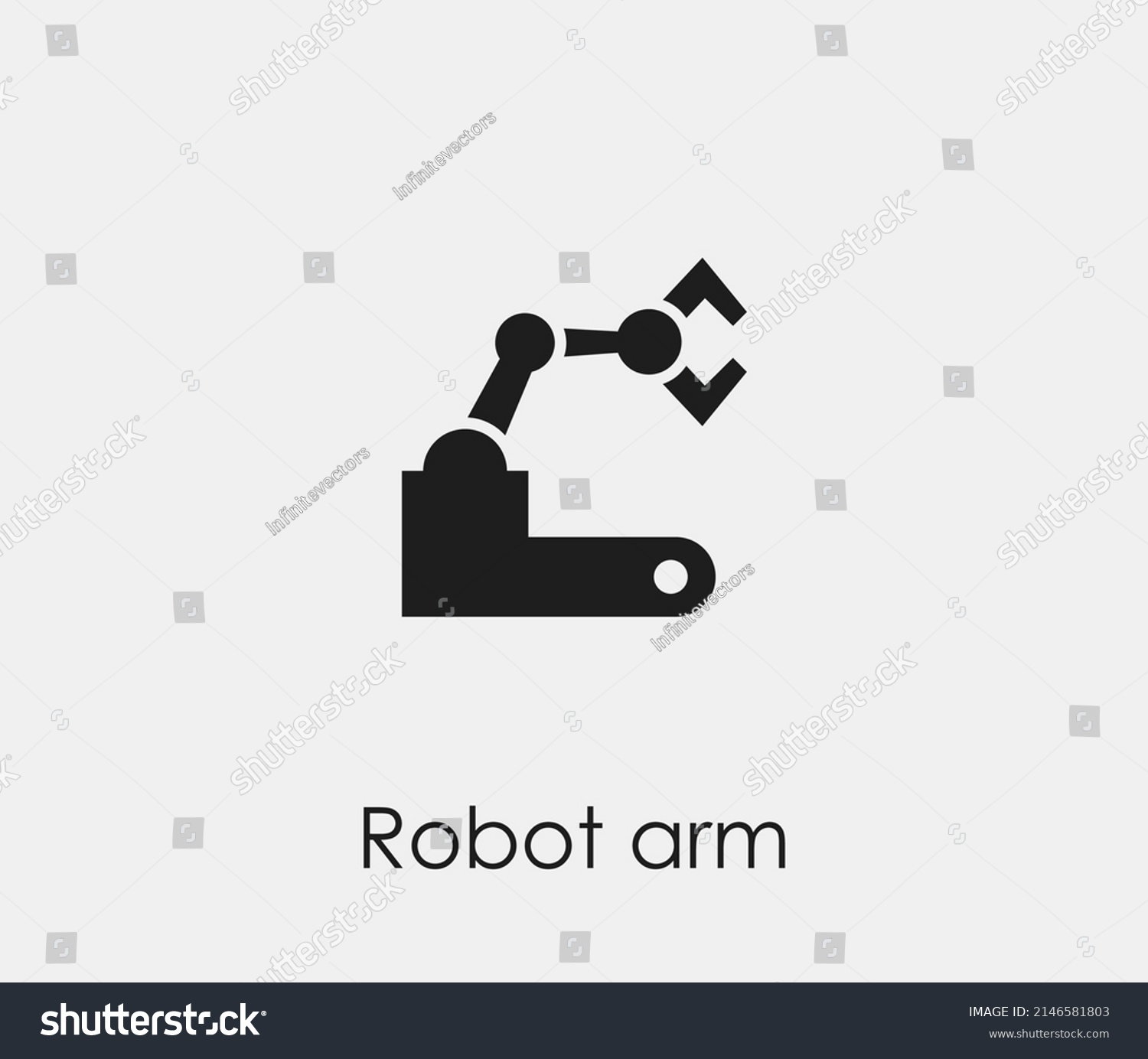 Robotic Vector Icon Editable Stroke Symbol Stock Vector (Royalty Free ...