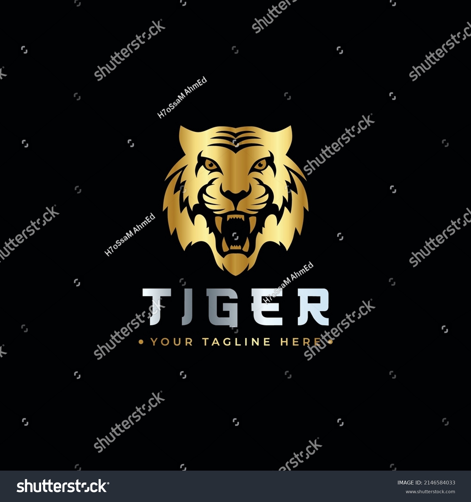 Abstract Tiger Logo Design Premium Vector Stock Vector (Royalty Free ...