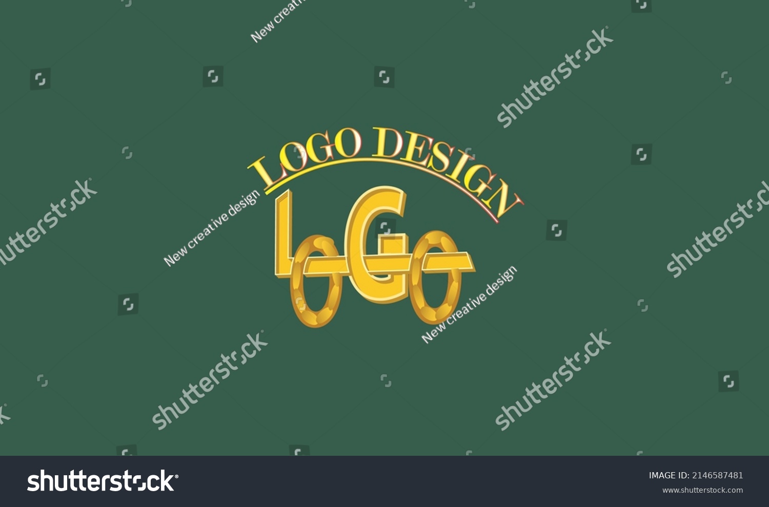 Modern Creative Retro Text Effect Logo Stock Vector (Royalty Free ...