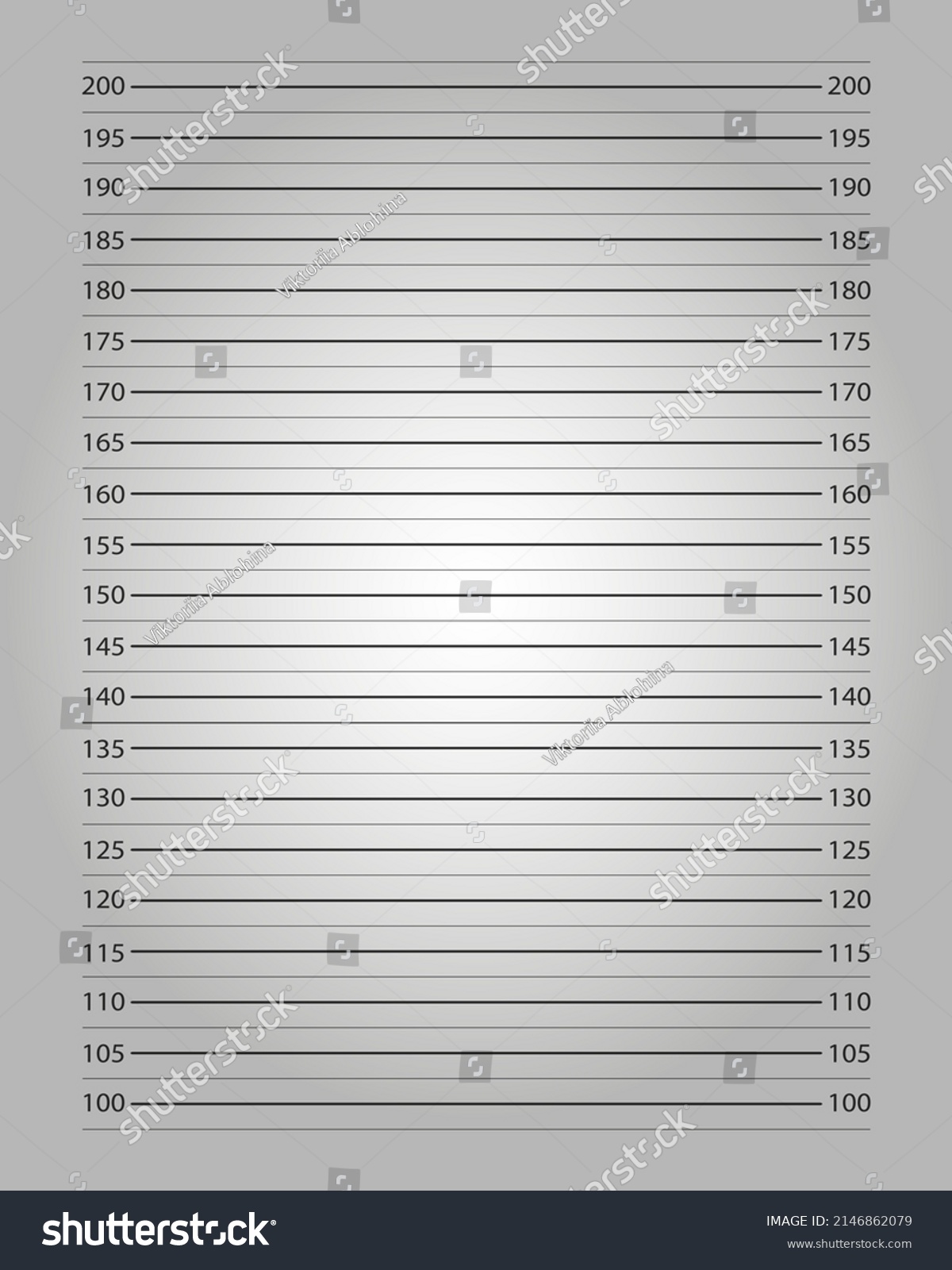 Police Mugshot Background Centimeters Height Chart Stock Vector ...