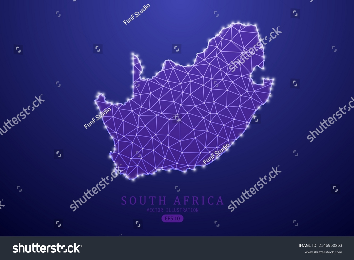 South Africa Map World Map International Stock Vector (Royalty Free ...