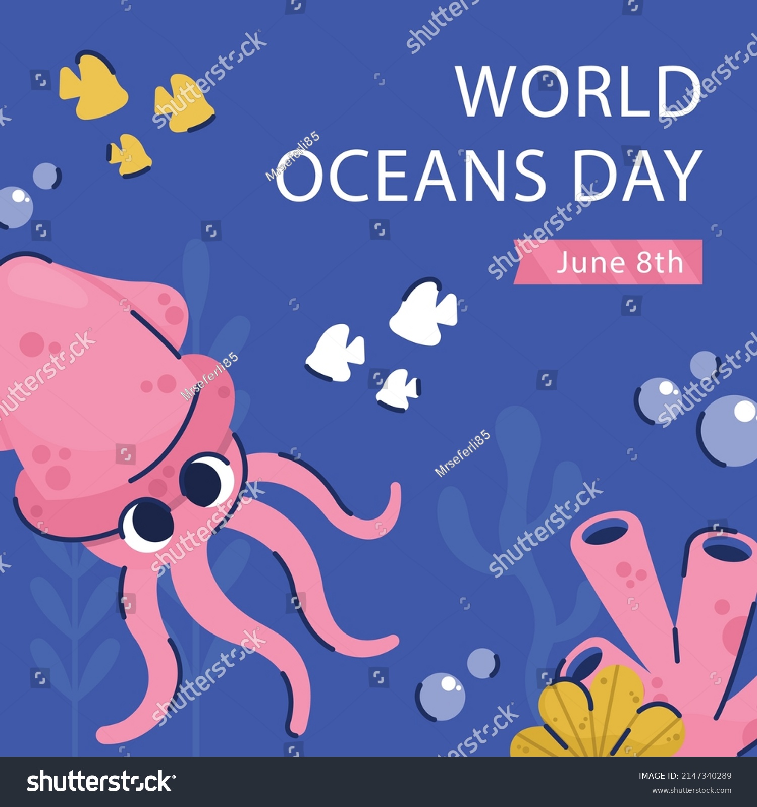 Lets Save Our Oceans World Oceans Stock Vector (Royalty Free ...