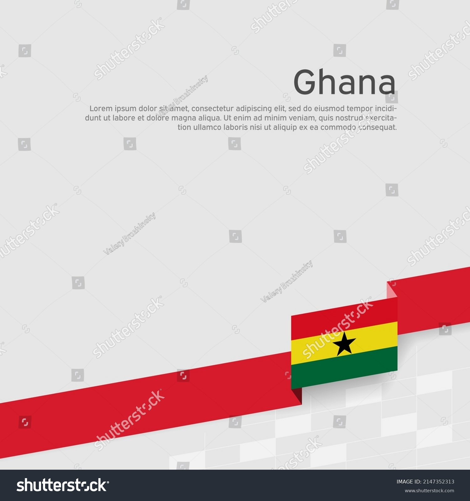 Ghana Flag Background Ghana State Patriotic Stock Vector Royalty Free 2147352313 Shutterstock 9234