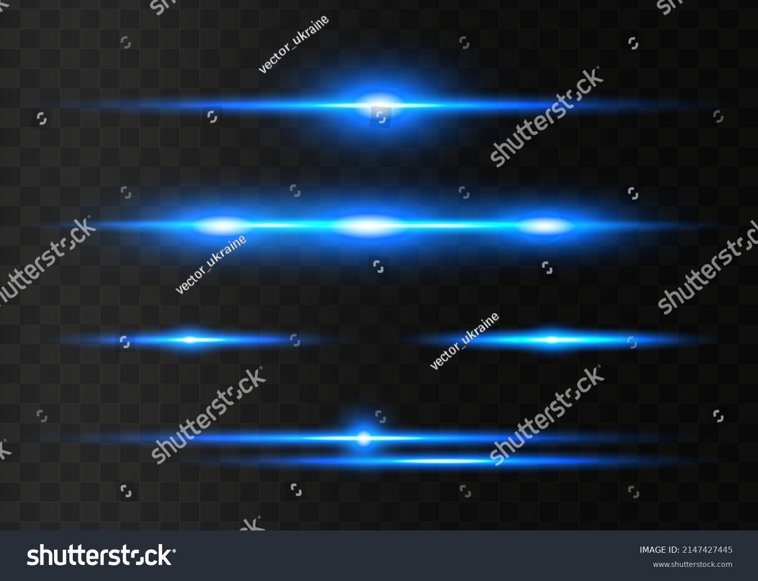 Abstract Light Flares Laser Beams Sparkling Stock Vector (Royalty Free ...