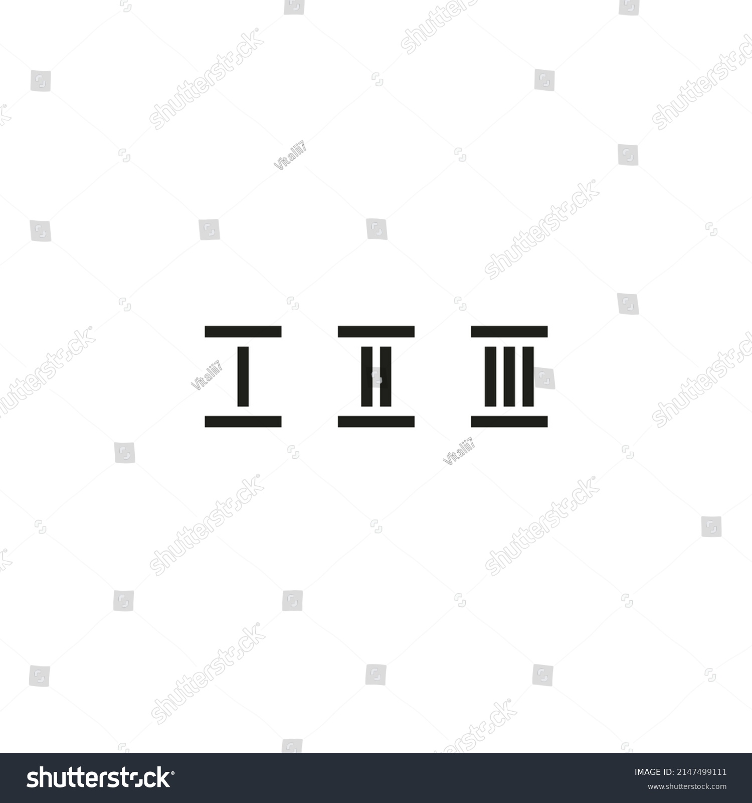 Roman Numerals On White Background Stock Vector (Royalty Free