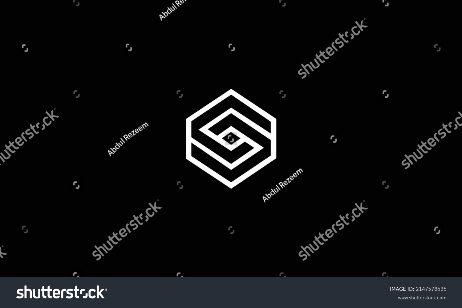 Professional Minimalist Letter S Ss Logo Stock Vector (Royalty Free ...