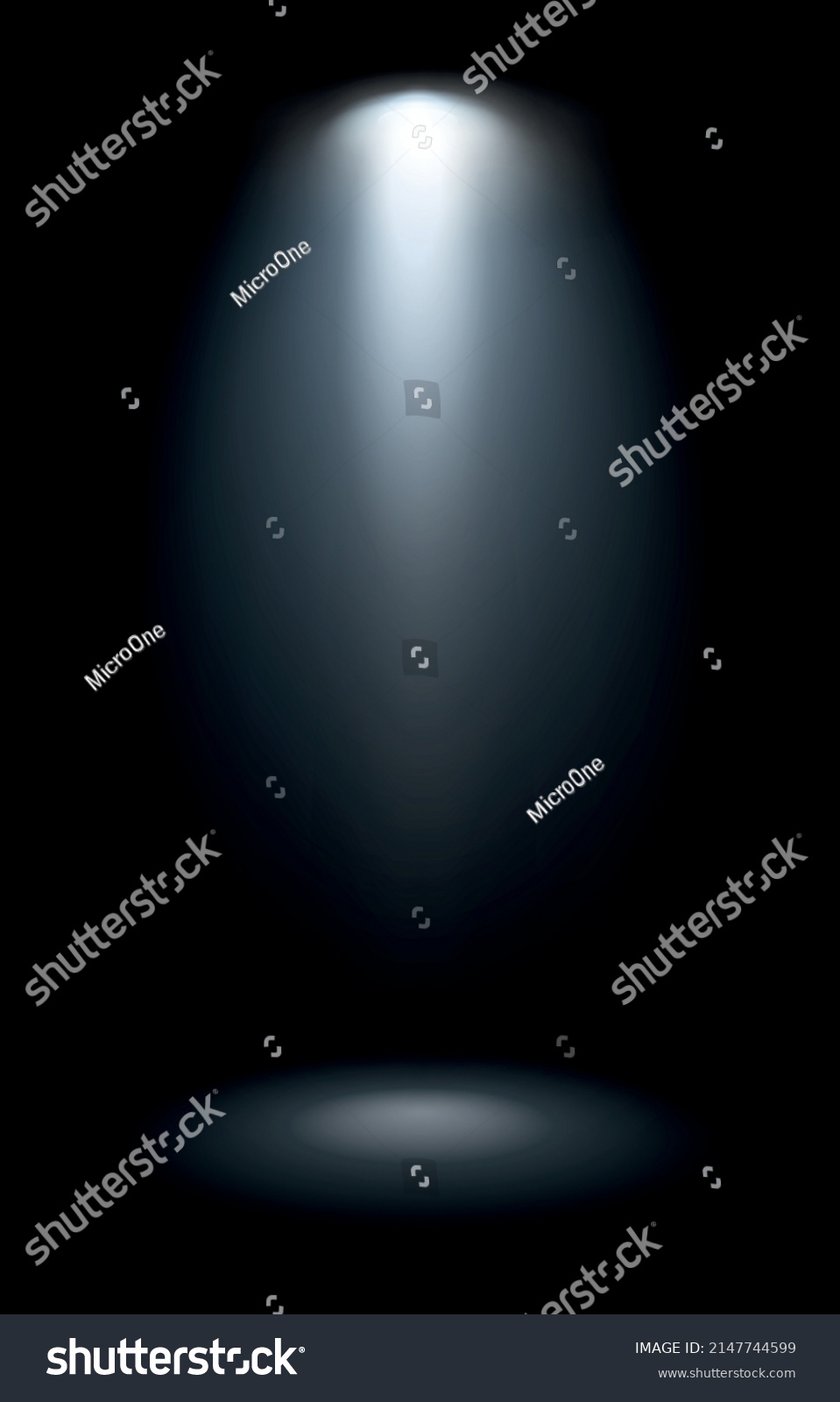 Flashlight Beam Effect Realistic Light Illumination Stock Vector ...