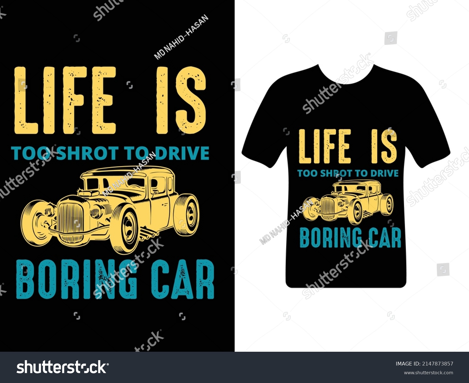 Car Show T Shirt Design Template Stock Vector (Royalty Free) 2147873857