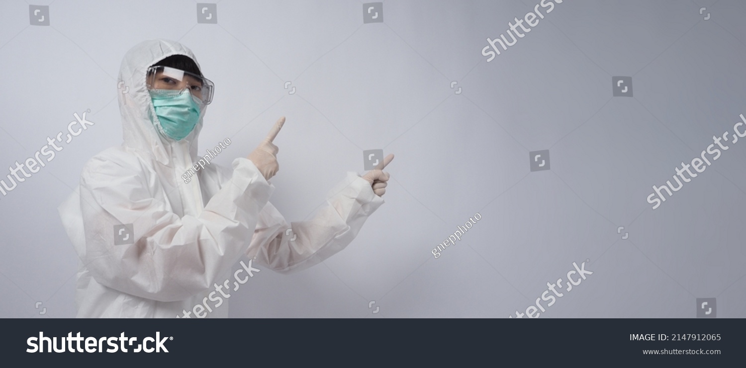 Doctor Ppe Suit Wearing White Medical Stock Photo 2147912065 