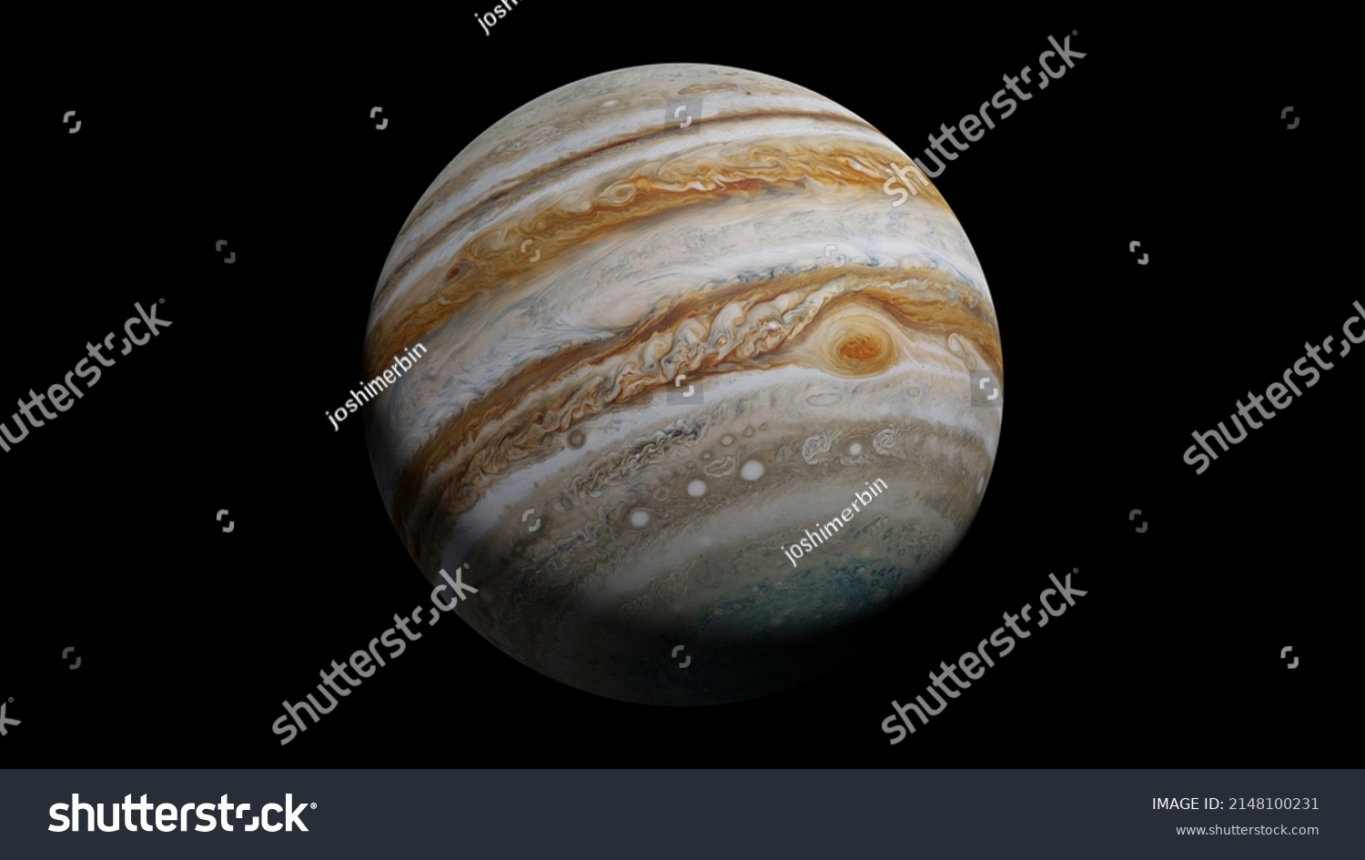 Jupiter Largest Planet Solar System Image Stock Illustration 2148100231 ...