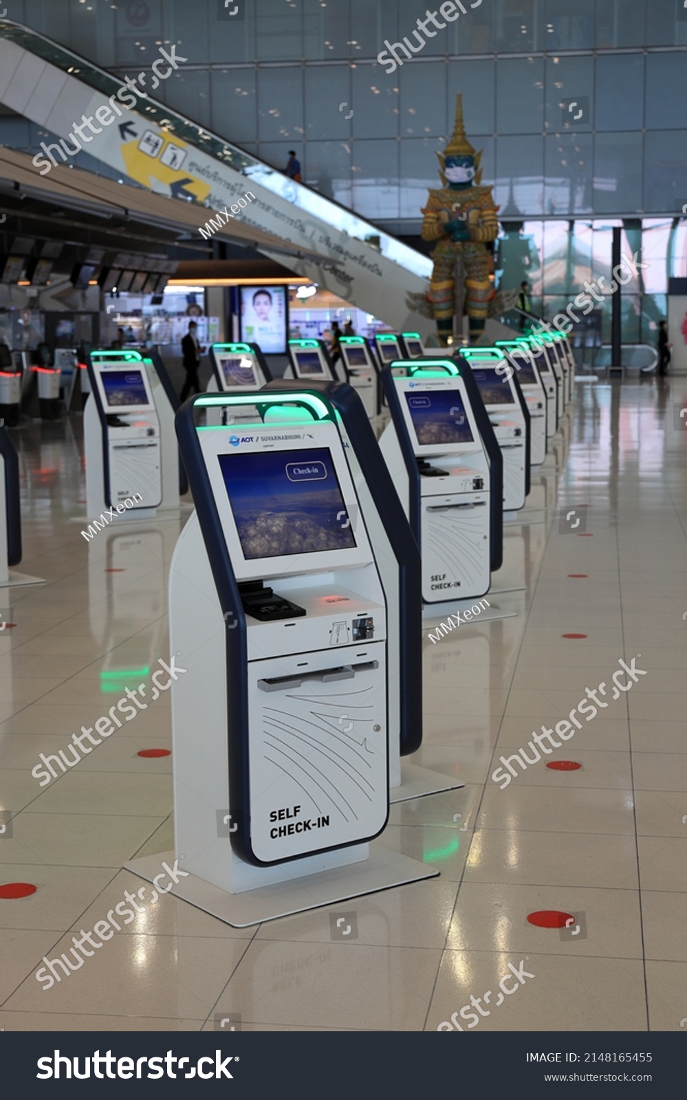 Bangkok Thailand Apr 2022 Self Checkin Stock Photo 2148165455 ...