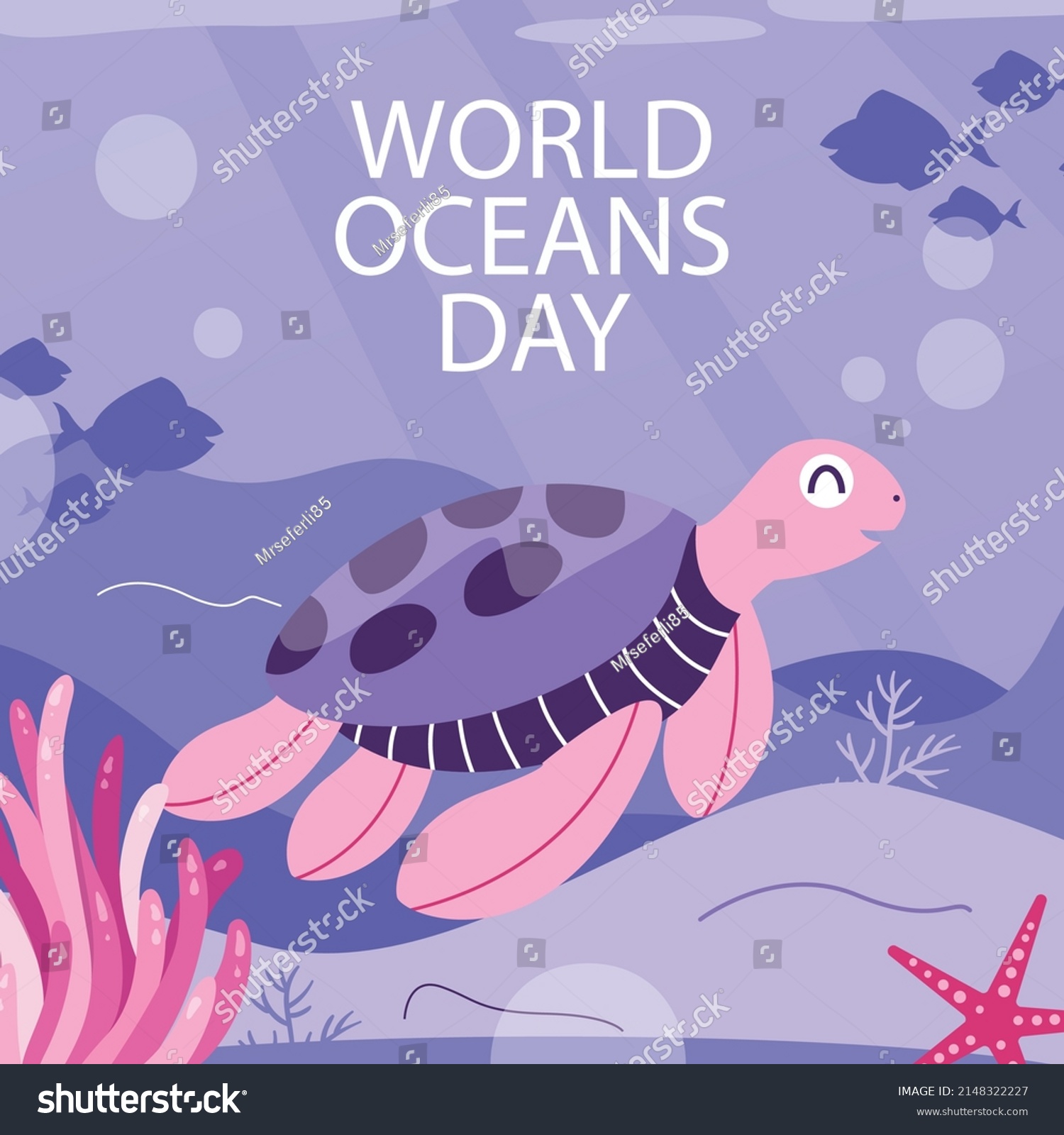 Lets Save Our Oceans World Oceans Stock Vector Royalty Free