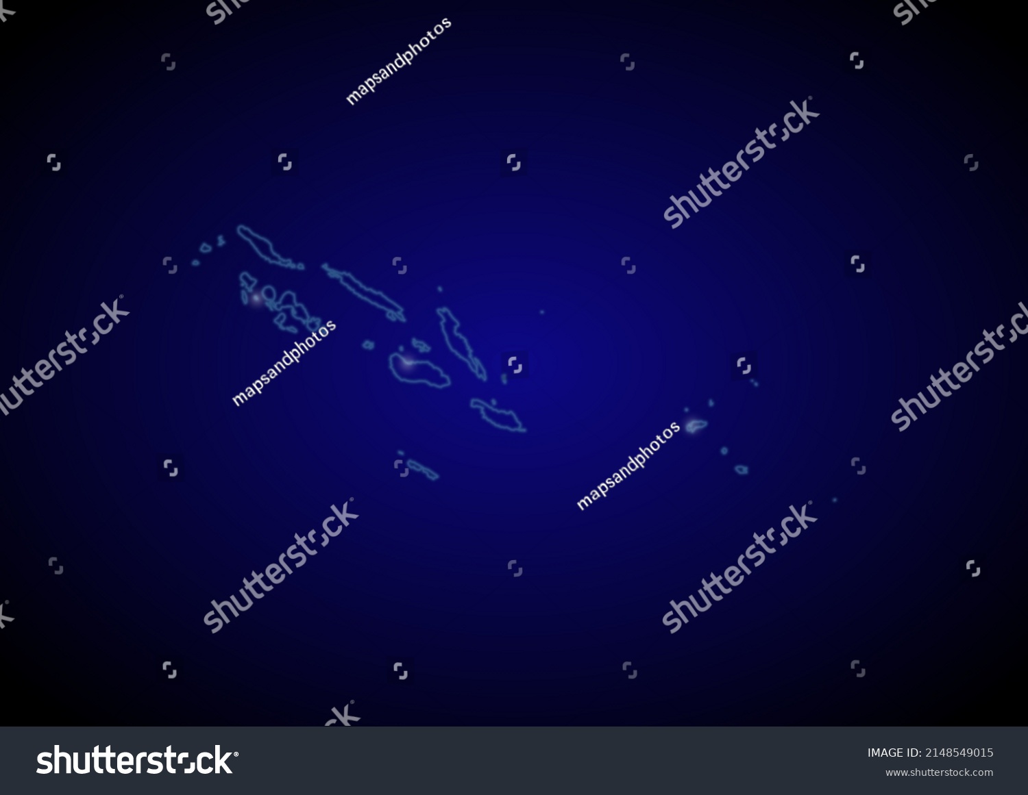 Solomon Islands Concept Vector Map Glowing Stock Vector (Royalty Free ...