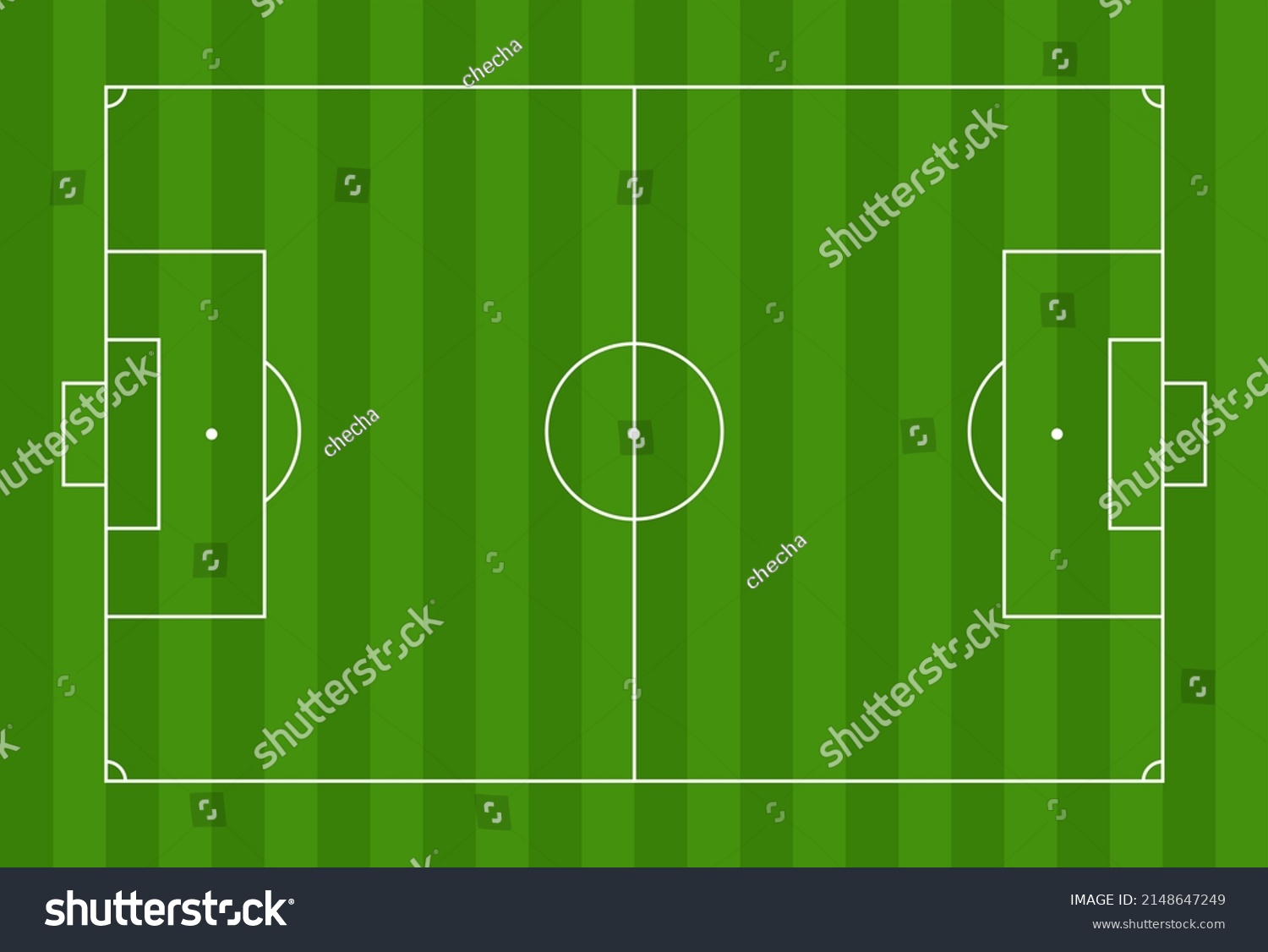 Scheme Football Field Lawn Playground Markings Stock Illustration ...