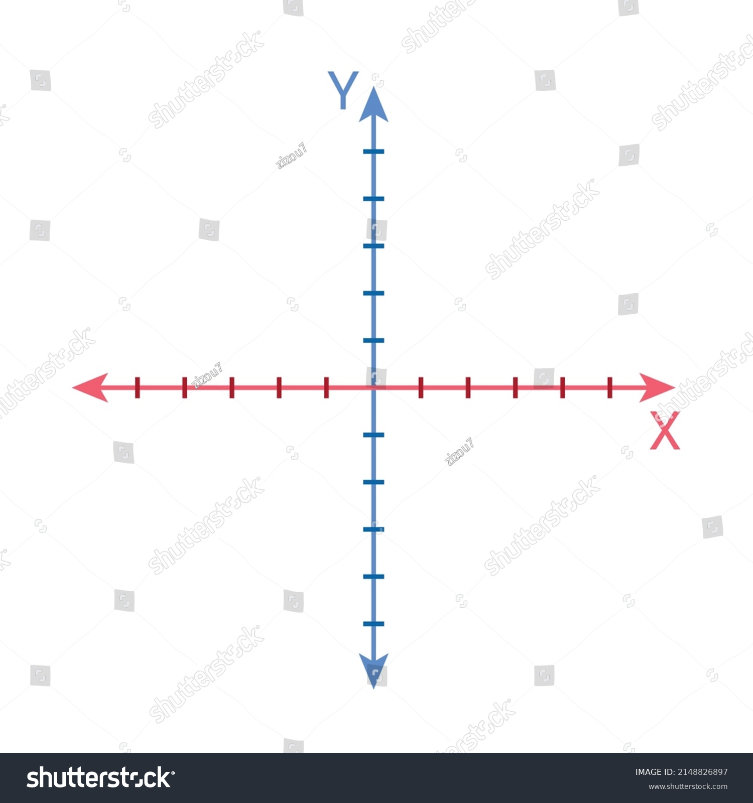 Illustration Cartesian Coordinate Plane Vector Illustration Stock ...