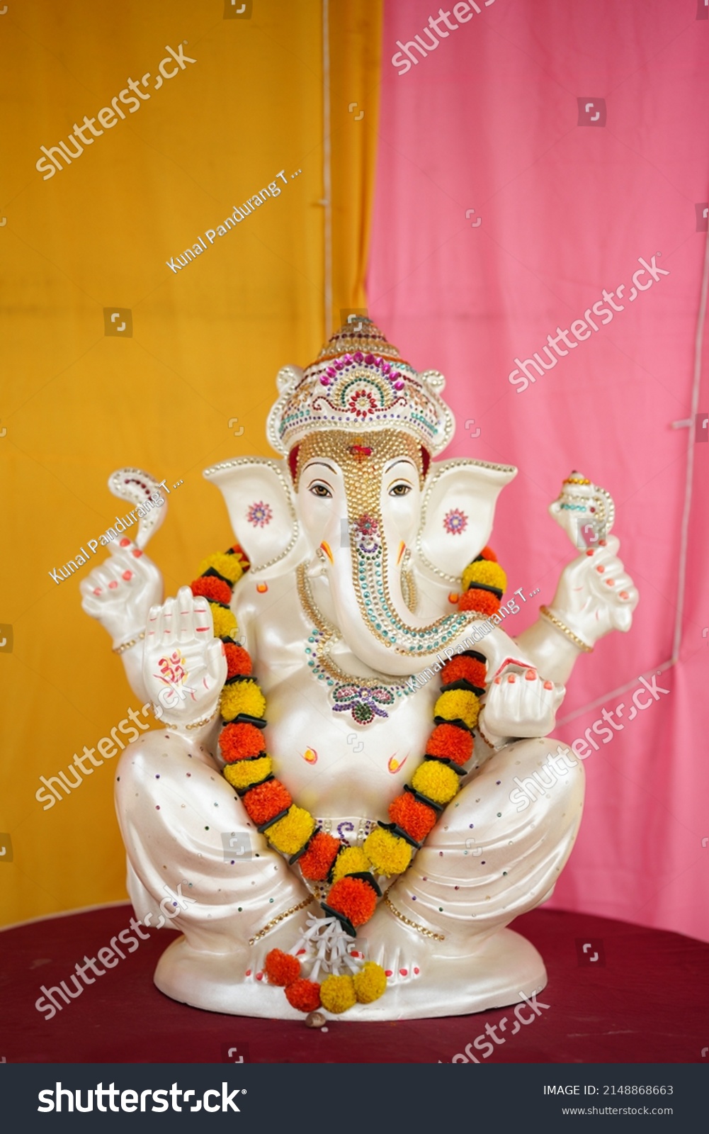 Ganpati Bappa God Hd Photos Stock Photo 2148868663 | Shutterstock