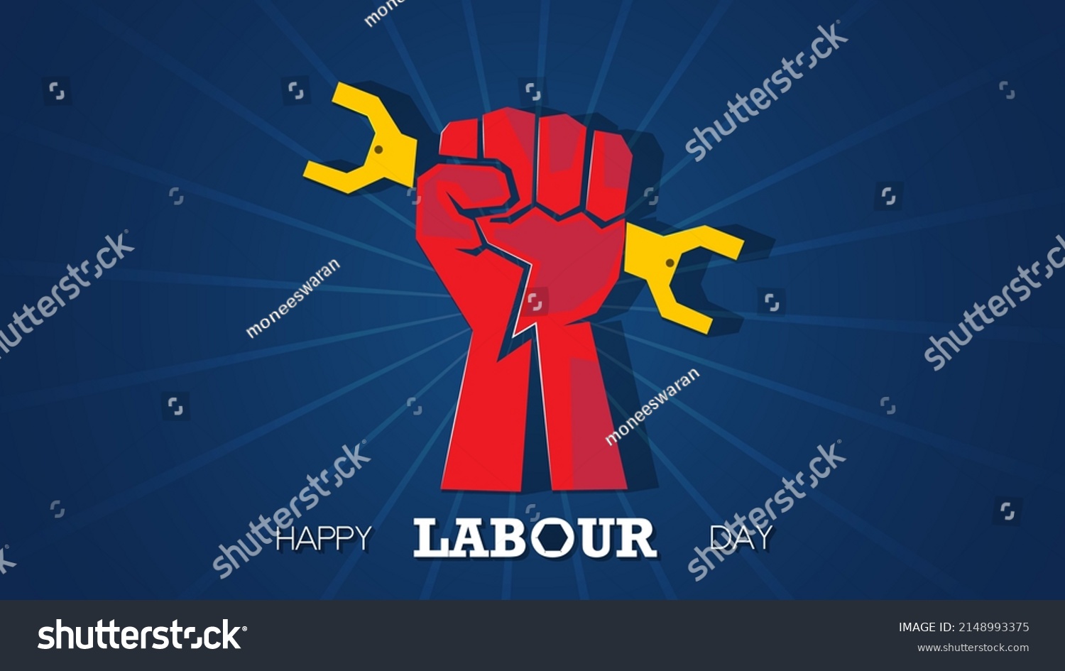 Happy Labour Day 1st May Background Stock Vector Royalty Free 2148993375 Shutterstock