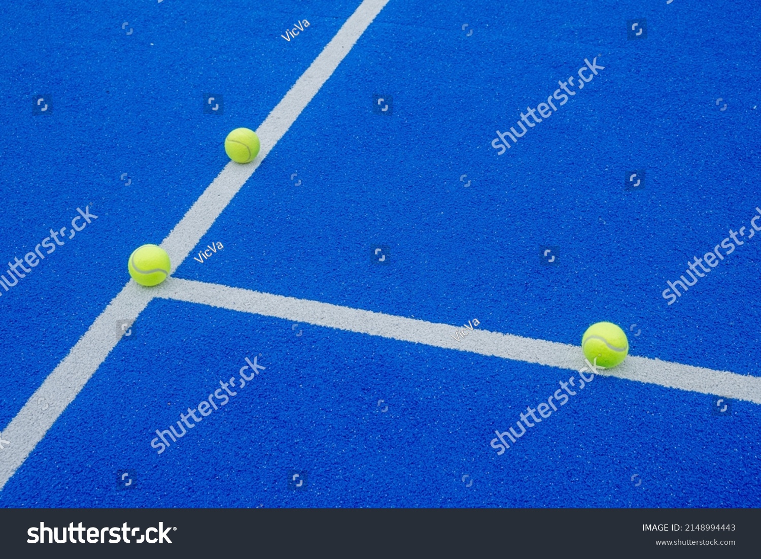 Three Balls On Lines Blue Paddle Stock Photo 2148994443 | Shutterstock