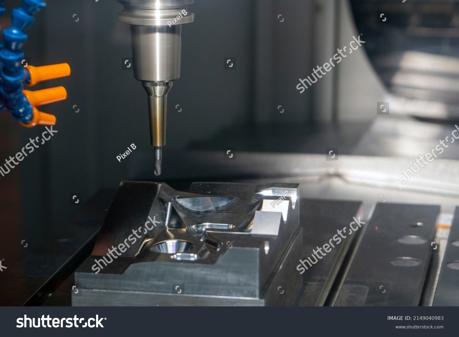 Press Die Manufacturing Process By Cnc Stock Photo 2149040983 ...