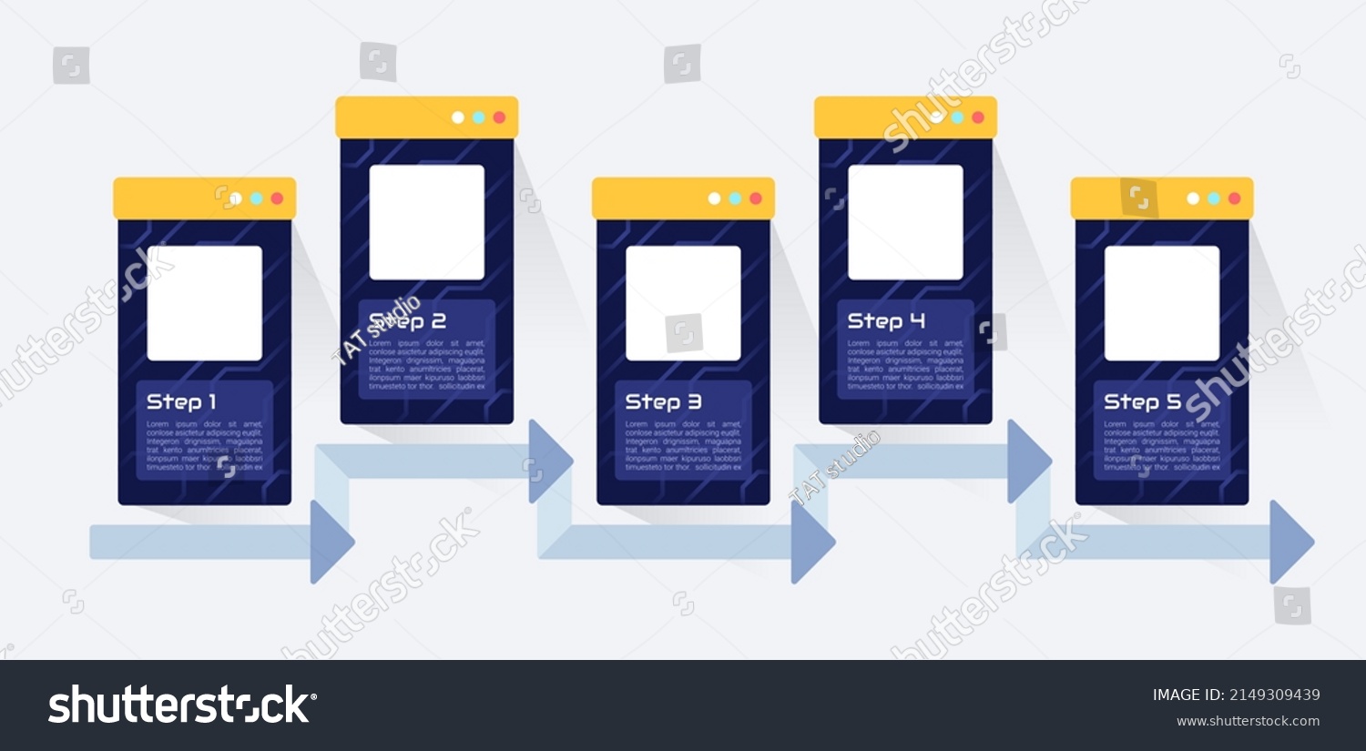 Programming Infographic Chart Design Template Abstract Stock Vector ...