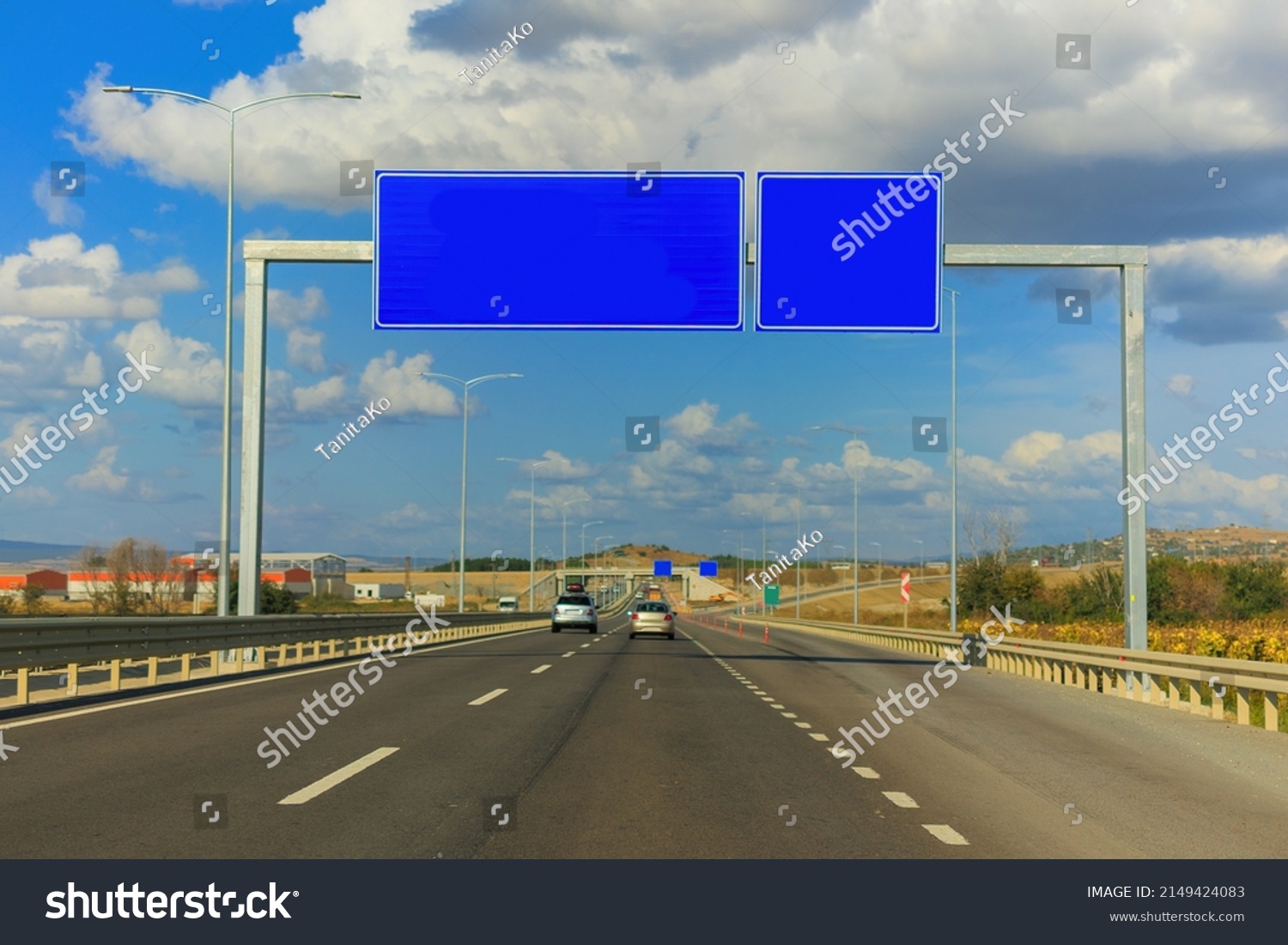 Road Signs Information Boards On Streets Stock Photo 2149424083 ...