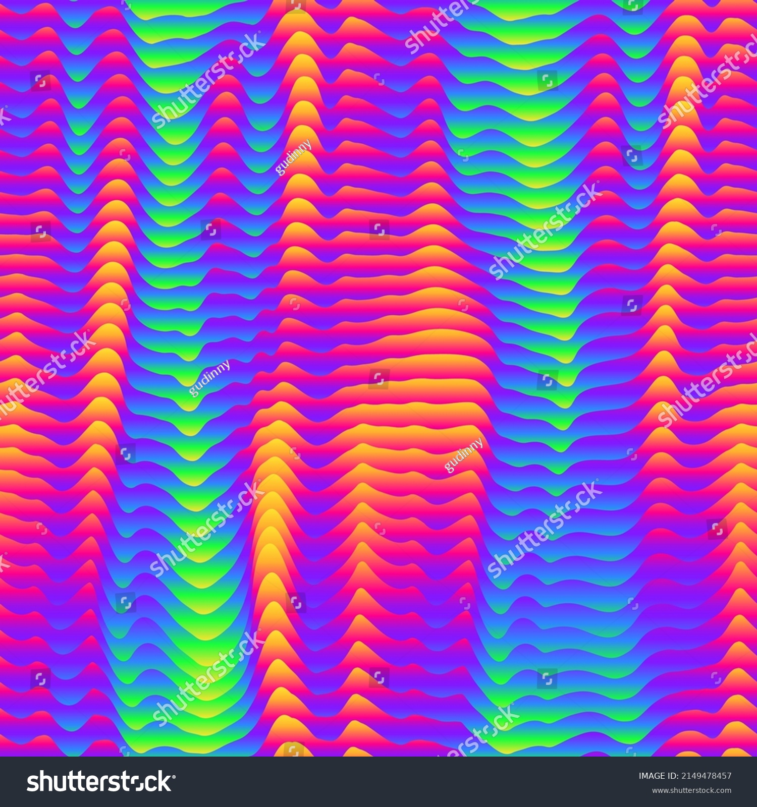 Abstract Infrared Wave Seamless Texture Stock Vector (Royalty Free ...