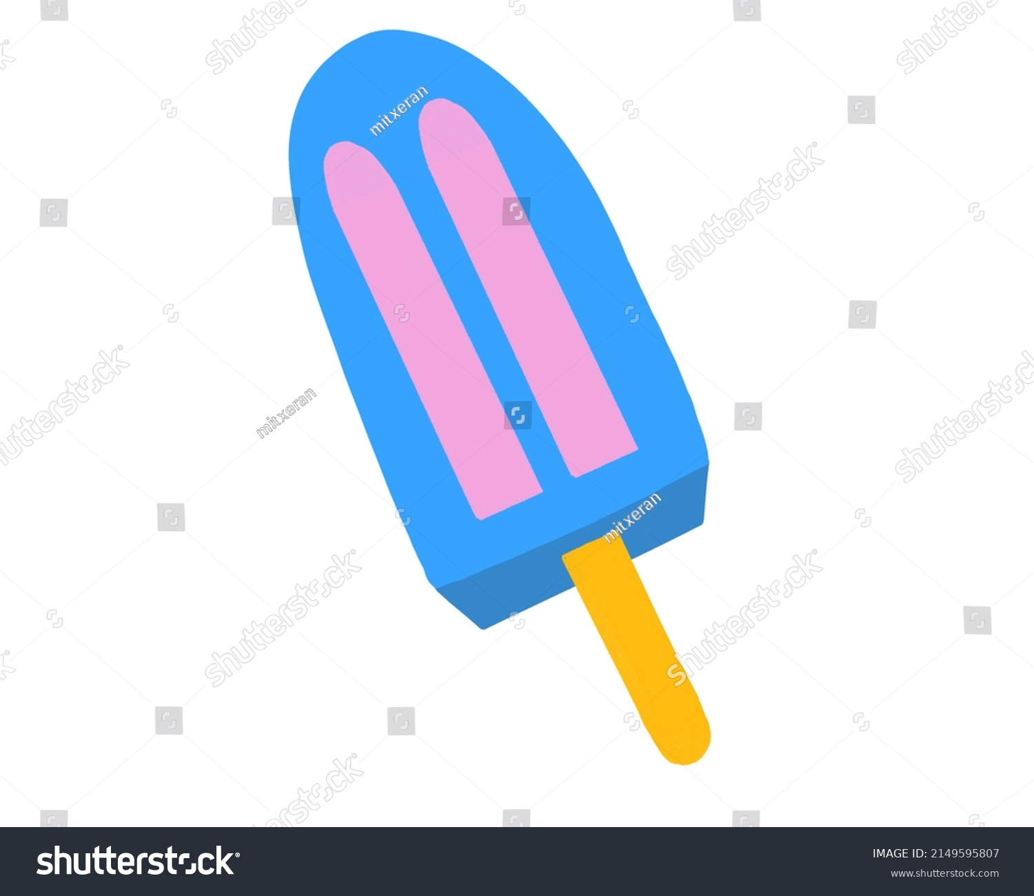 Ice Lolly Colors Transgender Flag Stock Illustration 2149595807 