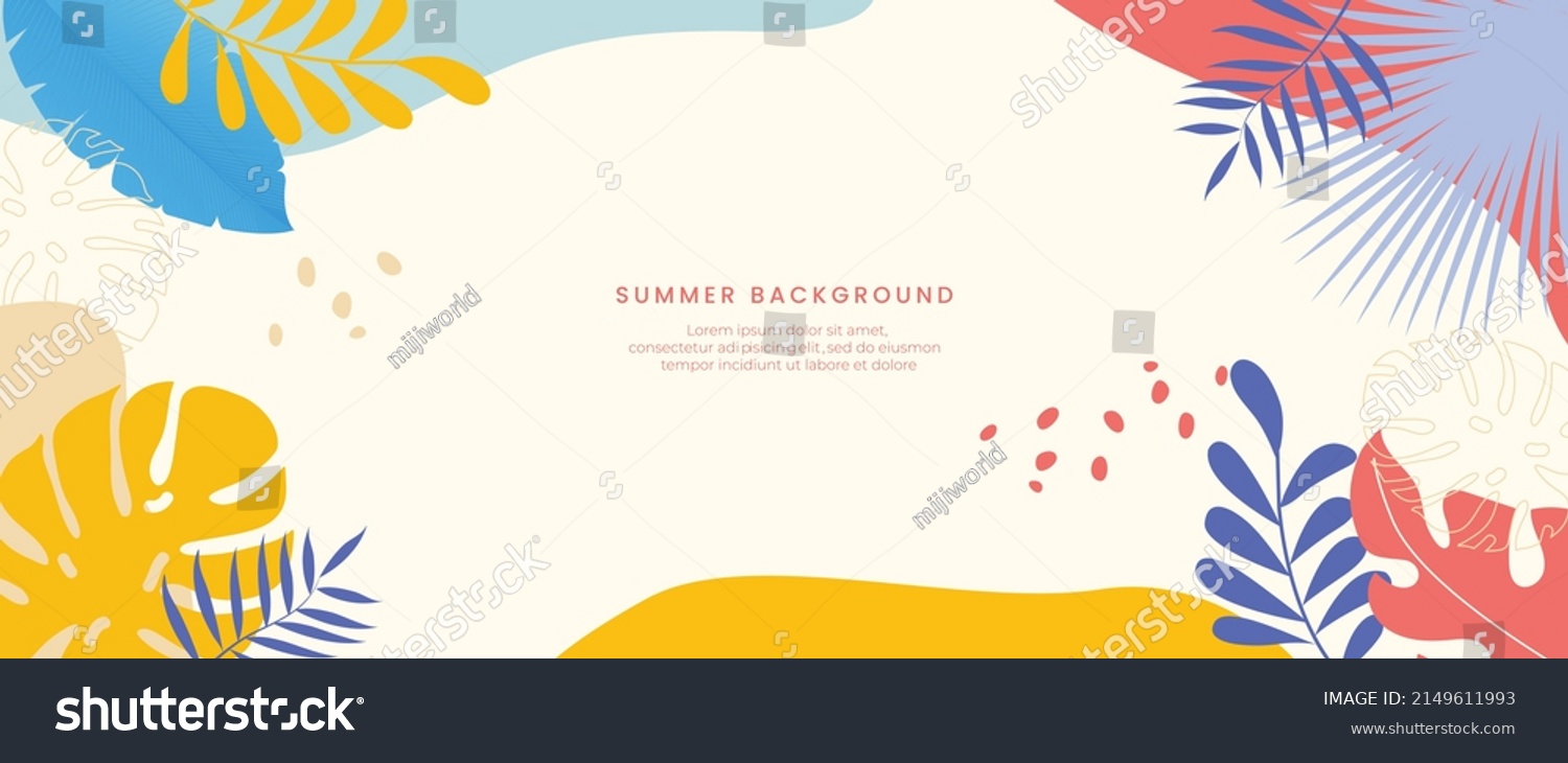 Seasonal Background Fun Summer Vacation Stock Vector (Royalty Free