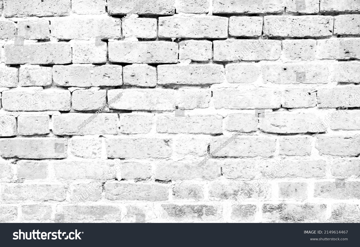 White Brick Wall Background Neutral Texture Stock Photo 2149614467 ...