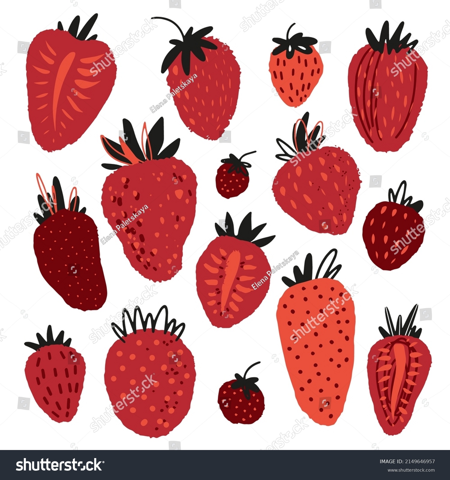 Huge Vector Collection Farm Fresh Sweet Stock Vector (Royalty Free ...