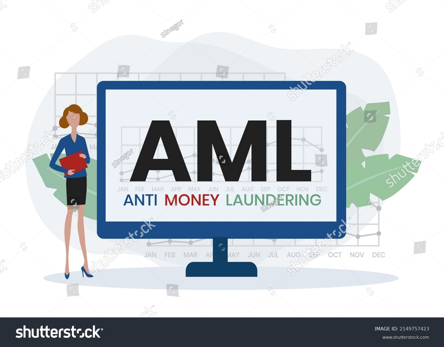 Aml Anti Money Laundering Acronym Business Stock Vector (Royalty Free ...