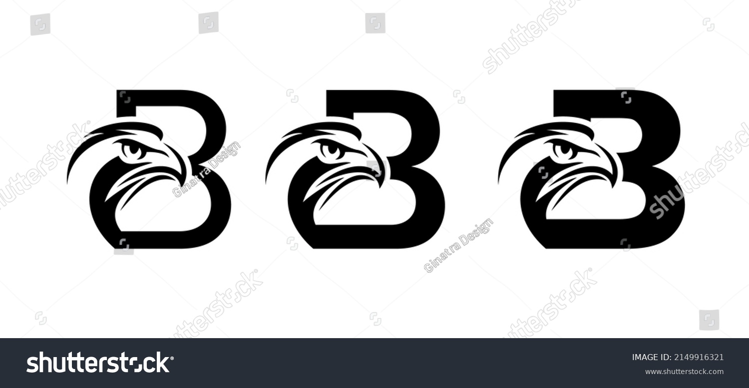 Vector Illustration Set Monogram Eagle Logo Stock Vector (Royalty Free ...