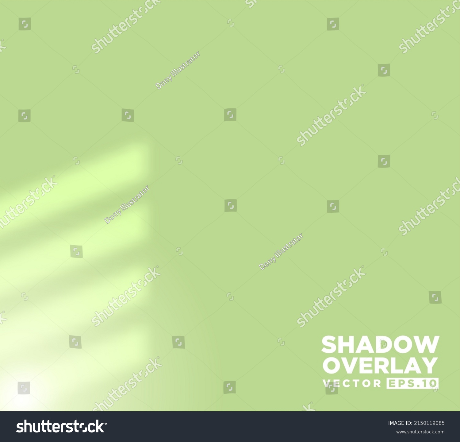 Realistic Shadow Overlay Effect Room Window Stock Vector Royalty Free