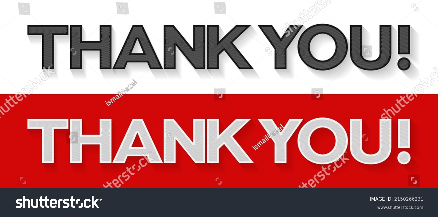 Thank You Typing Banner Can Be Stock Vector (Royalty Free) 2150266231 ...