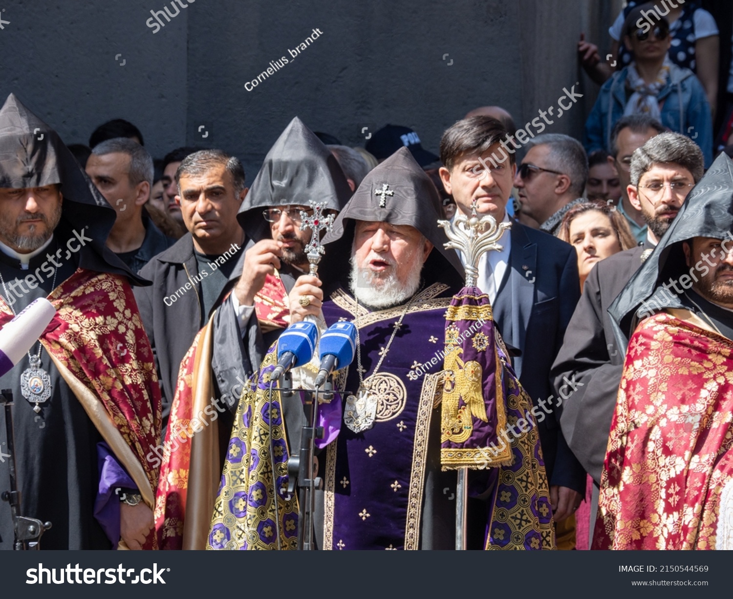 Clergy Armenian Apostolic Church During Armenian Stock Photo 2150544569 ...