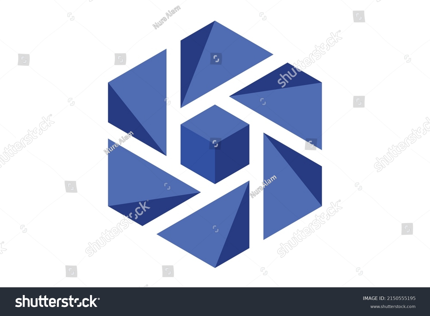 3d Logo Vector B Logo Design Stock Vector (Royalty Free) 2150555195 ...