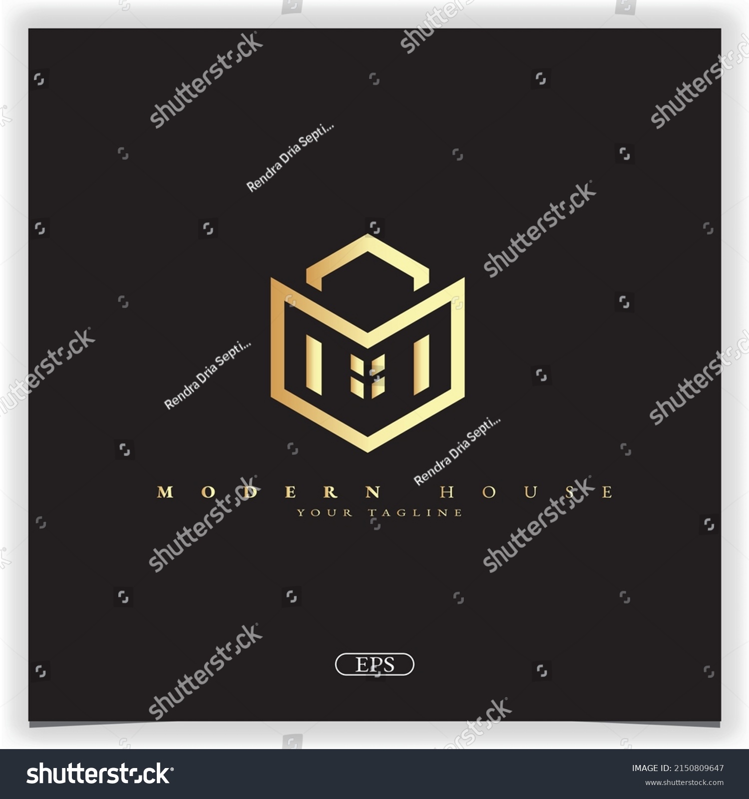 Modern House Letter M Logo Real Stock Vector (Royalty Free) 2150809647 ...