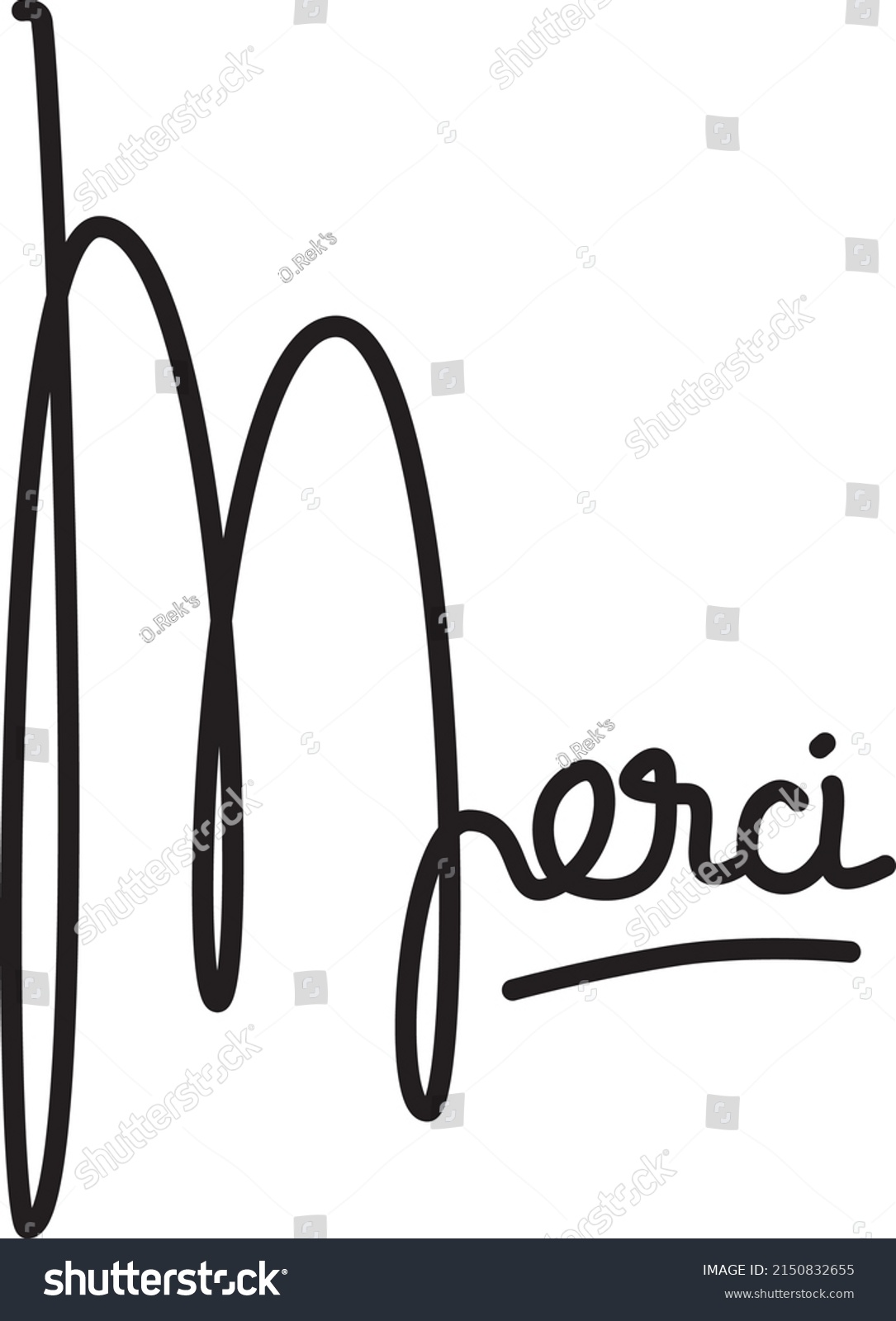 french-word-merci-means-thank-you-stock-vector-royalty-free