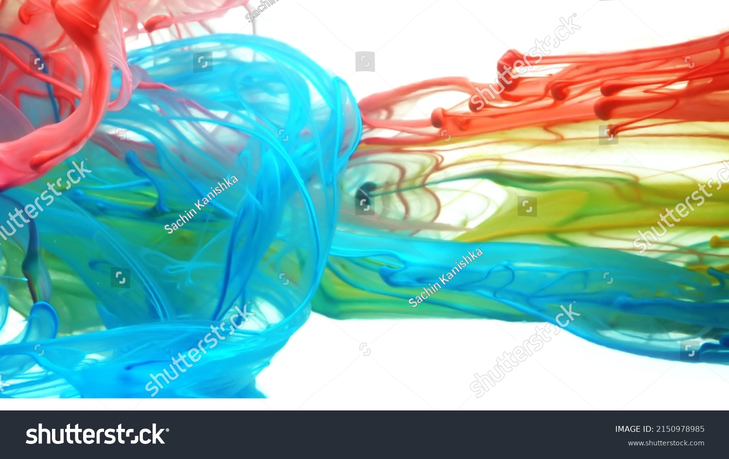 Watercolor Colorful Paint Poster Background Images Stock Photo