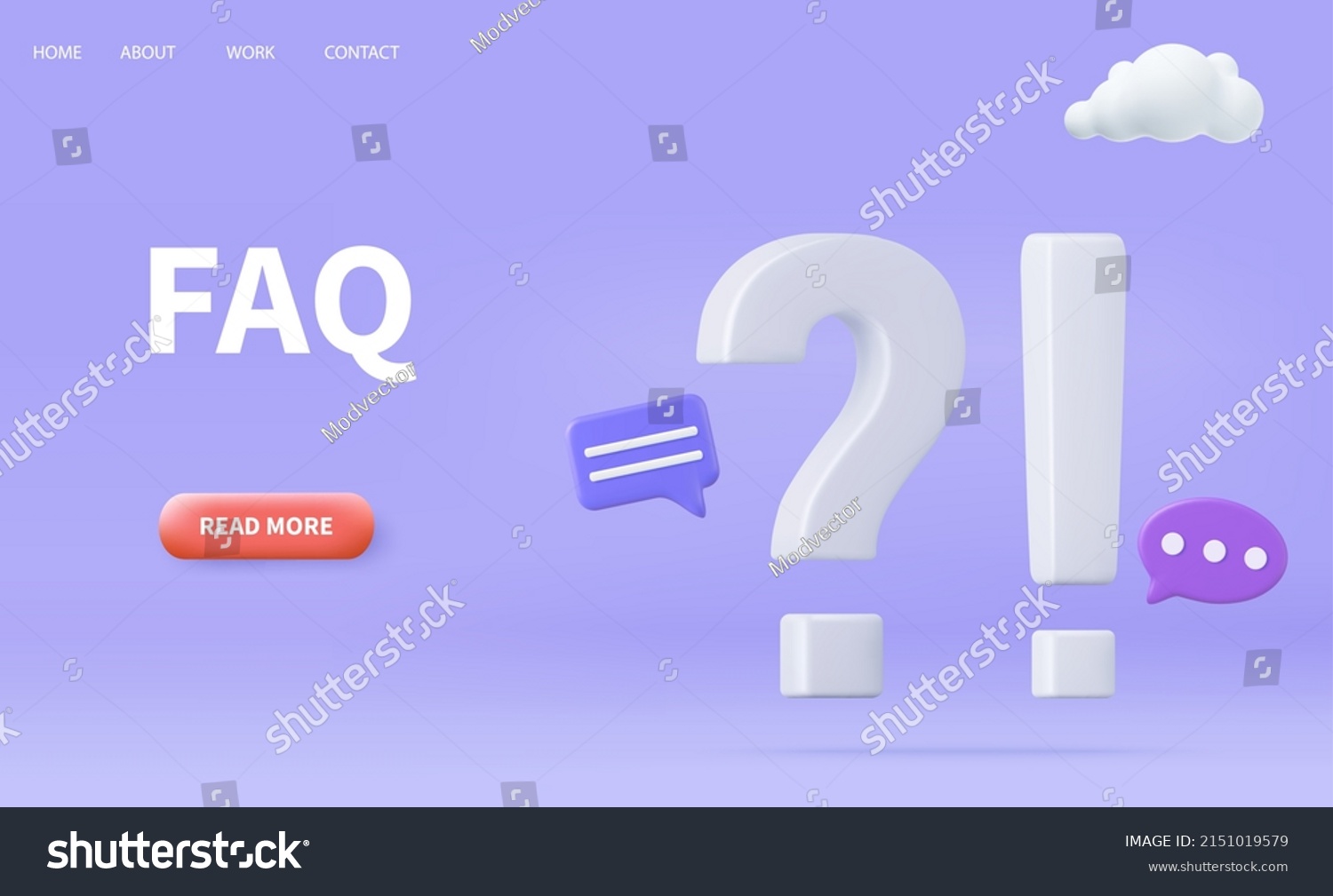 3d Exclamations Question Marks Faq Concept Stock Vector Royalty Free 2151019579 Shutterstock 6884