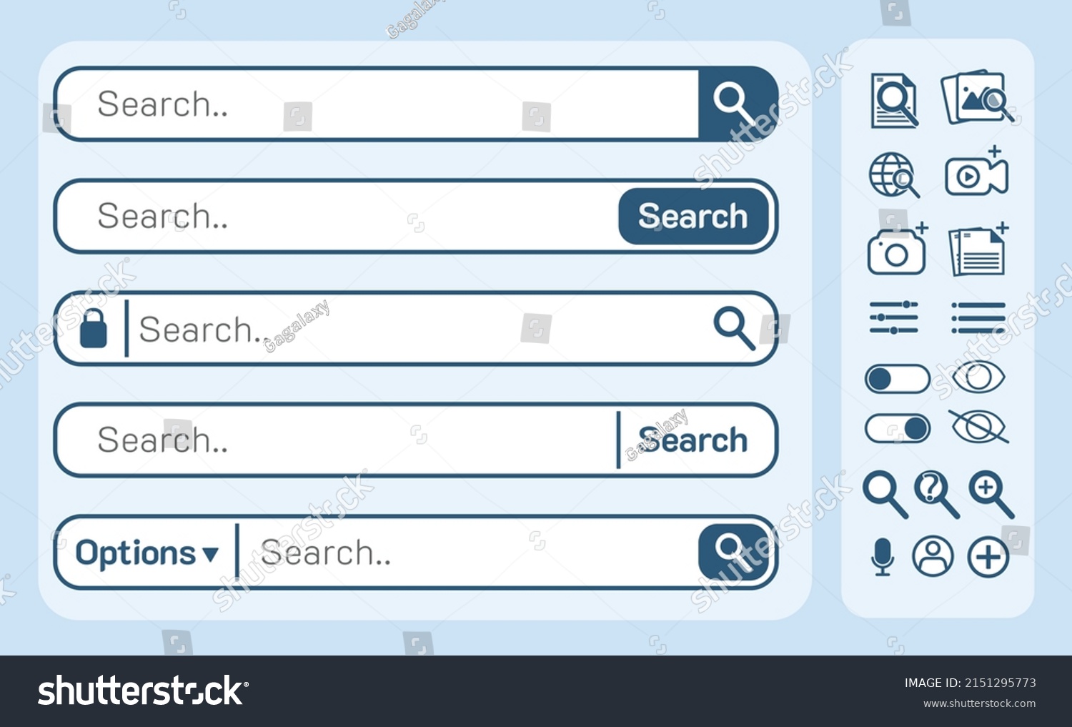 Search Bar Search Engine Optimization Icon Stock Vector (Royalty Free ...