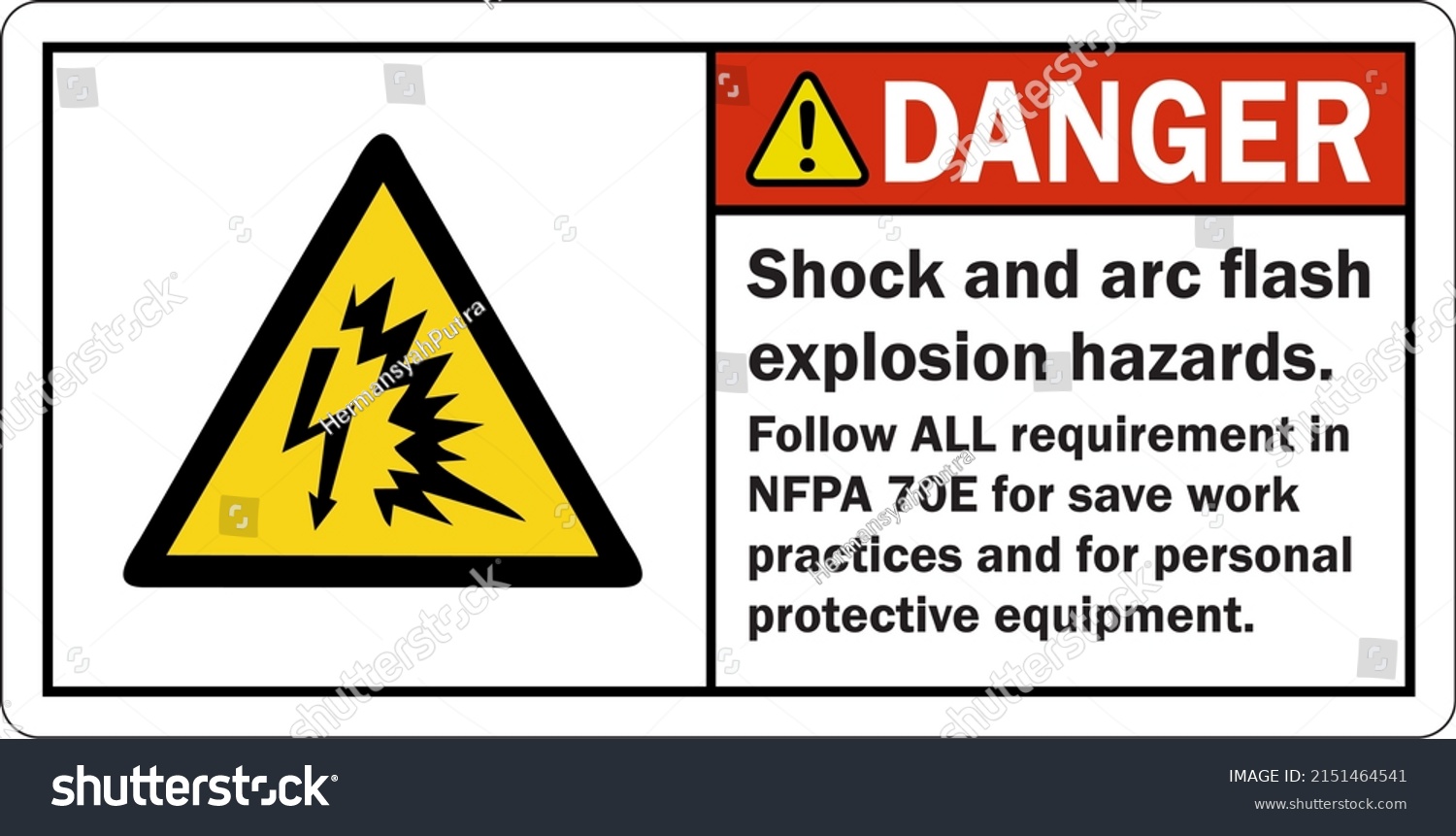 Danger Label Shock Arc Flash Explosion: เวกเตอร์สต็อก (ปลอดค่าลิขสิทธิ์ ...