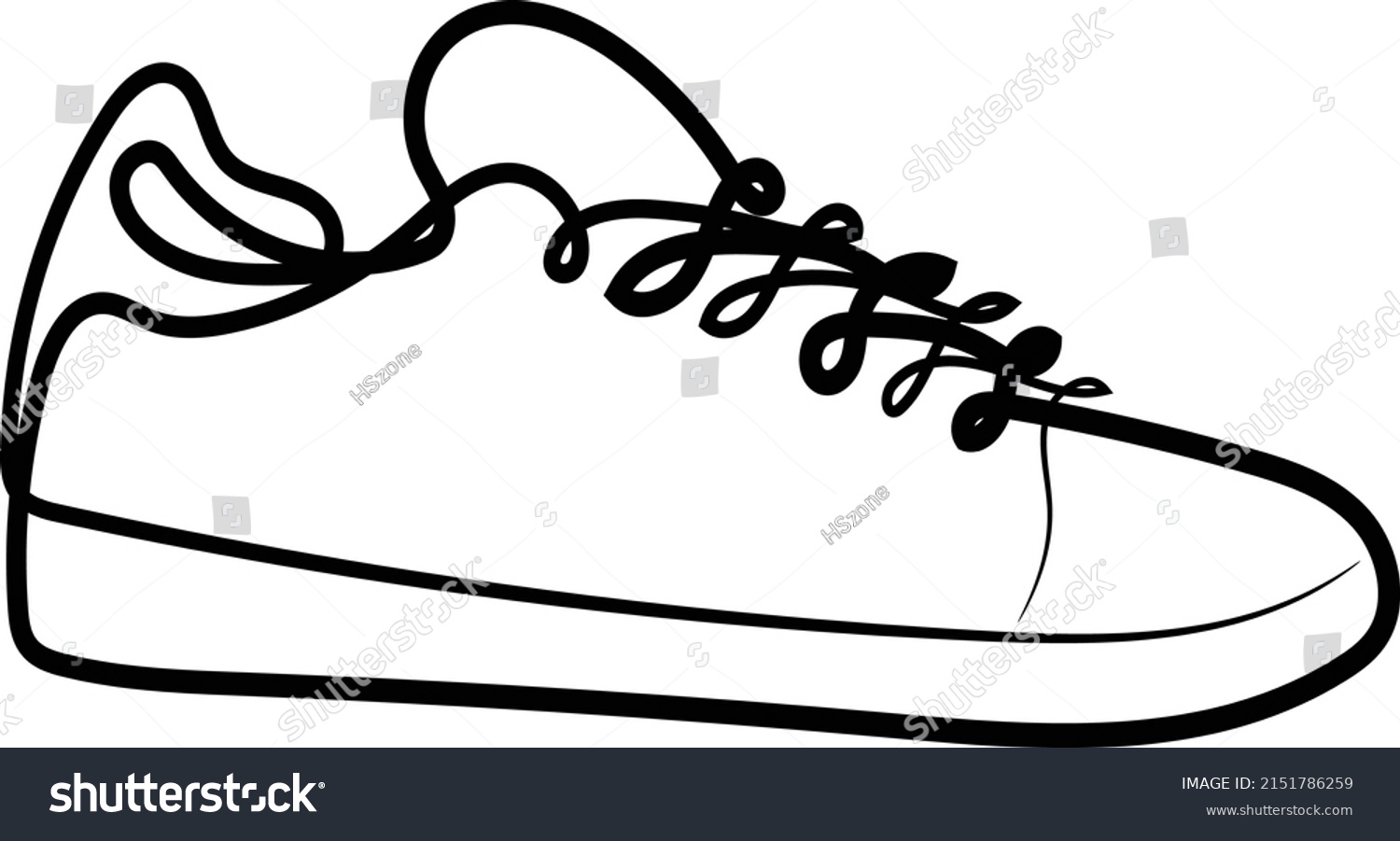 Shoe One Line Art Vector Illustration Stock Vector (Royalty Free ...