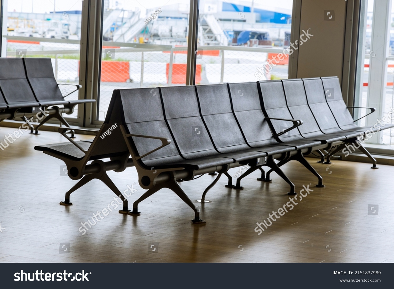 International Airport Interior Airport Lounge Gate Stock Photo ...