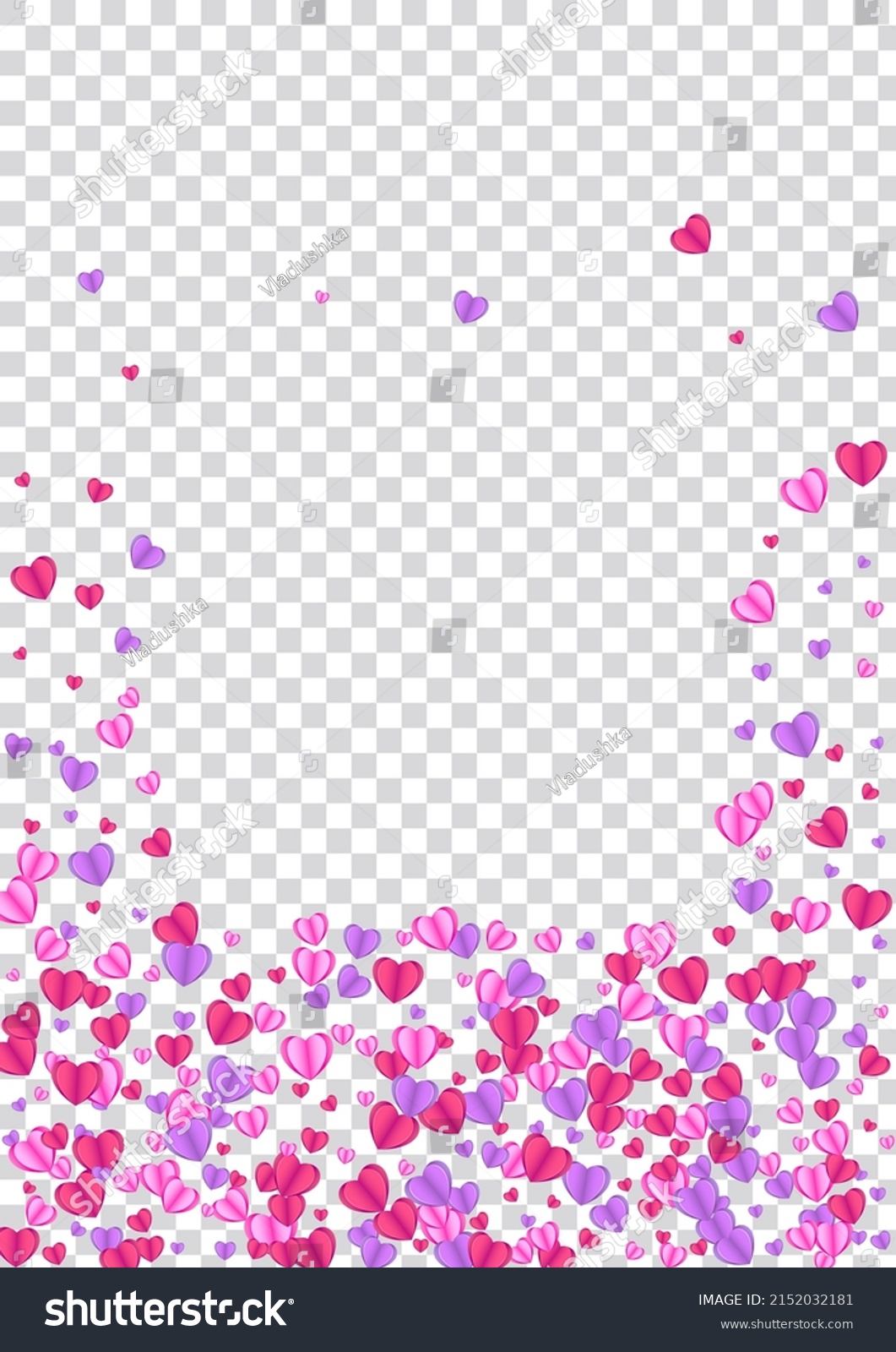 Tender Heart Background Transparent Vector Color Stock Vector (Royalty ...