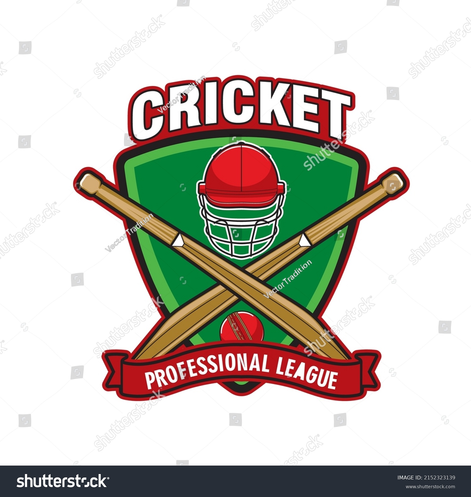 Cricket Game Icon Crossed Bat Helmet Stock Vector (Royalty Free ...